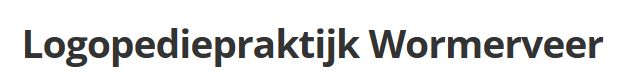 Logopediepraktijk Wormerveer