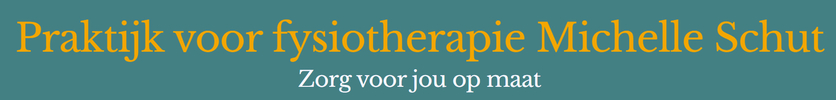 Praktijk voor Fysiotherapie Michelle Schut